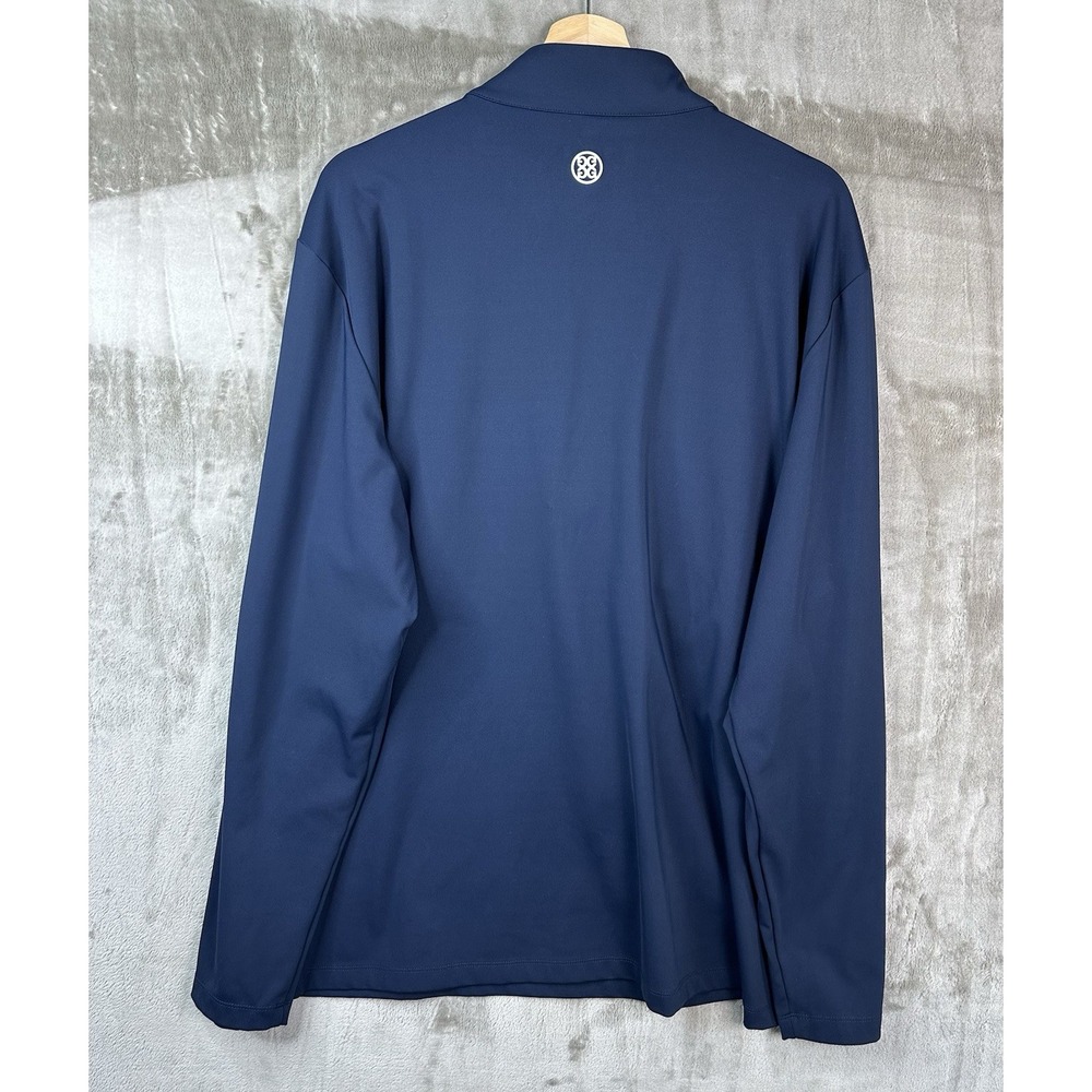 G/FORE Performance Mens XL Golf Pullover 1/4 Zip Navy Jacket - Picture 9 of 13